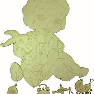 Διακοσμητικό τοίχου χιονάτη 20cm