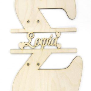 Πλάτη λαμπάδας 30 εκ. (όνομα γυναικείο επιλογής σας)