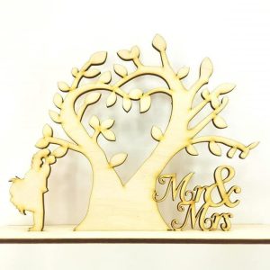 Σταντ ξύλινο 20 εκ. Mr & Mrs