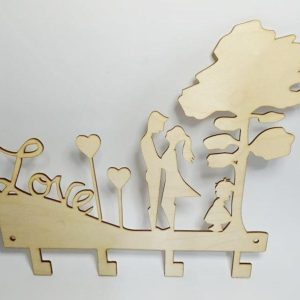 Ξύλινη κλειδοθήκη 20 εκ.