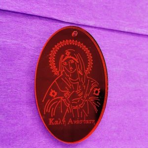 Plexiglass κόκκινος καθρέφτης  7 εκ. Παναγία