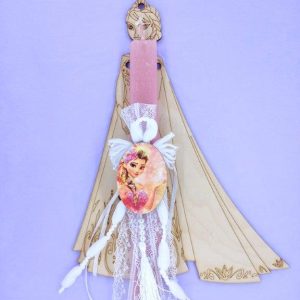 Λαμπάδα αρωματική 30 εκ. με πλάτη (Frozen)