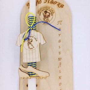 Λαμπάδα αρωματική 30 εκ. με πλάτη (Ομάδα)