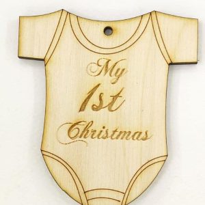 Ξύλινο κορμάκι με ευχές 8 εκ.