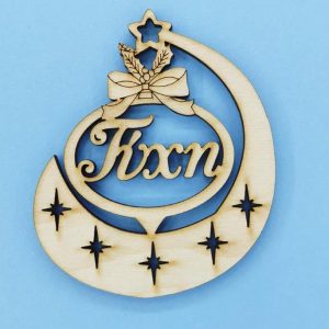 Ξύλινο κρεμαστό 10 εκ. Ευχές (Τύχη)