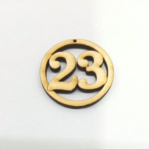 Ξύλινο στρόγγυλο κρεμαστό 5 εκ.