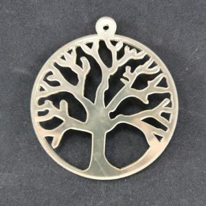 Plexiglass καθρέφτης χρυσό στρόγγυλο δέντρο ζωής 10 εκ.