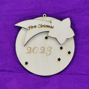 Ξύλινο στολίδι 10 εκ.