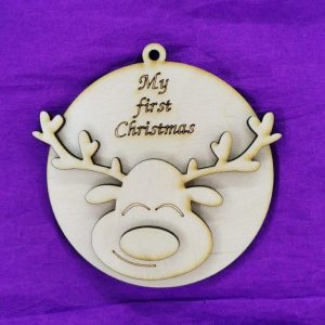 Ξύλινο στολίδι 10 εκ.