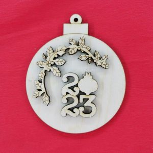 Ξύλινο στολίδι 10 εκ.