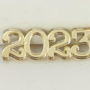 Plexiglass στολίδι καθρέφτης χρυσός 4 εκ.