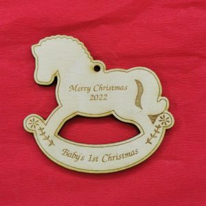 Ξύλινο στολίδι 8 εκ.