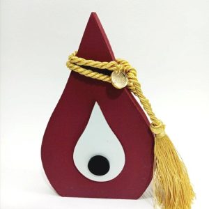 Γούρι ξύλινο με plexiglass   17Χ11 cm