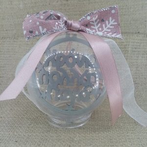 Μπάλα plexiglass 10 εκ. - ξύλινο στοιχείο Χρόνια Πολλά (Γιαγιά)