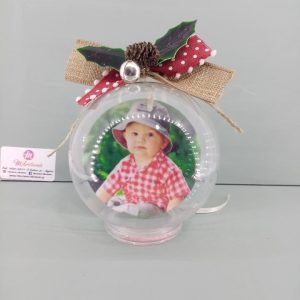 Μπάλα plexiglass 10 εκ. εκτύπωση φωτογραφίας σε στοιχείο από plexiglass (φωτογραφία επιλογής σας)