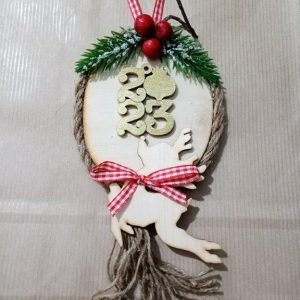 Γούρι ξύλινο 10 cm