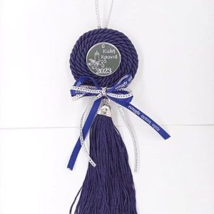 Γούρι plexiglass καθρέφτης ασημί