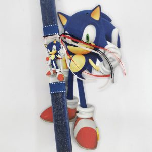 Λαμπάδα 30εκ. Sonic με πλάτη