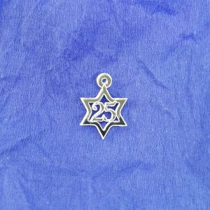 Αστέρι 2025 3εκ. Ασημί καθρέφτης 5τεμ.