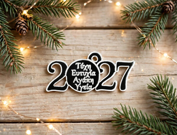 gouri-2027-eyches-ashmi-kathreftis Κρεμαστό γούρι 2027 από ασημί plexiglass καθρέφτη με χαραγμένες τις ευχές Τύχη, Ευτυχία, Αγάπη, Υγεία.