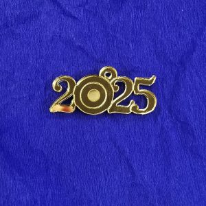 2025 με μάτι 4εκ. Χρυσός καθρέφτης 5τεμ. - Image 1