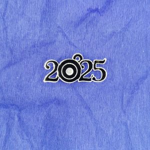 2025 με μάτι 4εκ. Ασημί καθρέφτης 5τεμ.