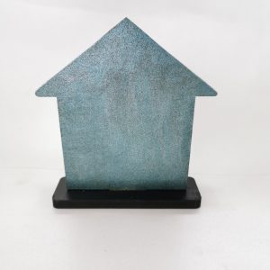 mdf σπιτάκι 10εκ. Βαμένο μεταλλικό χρώμα 6mm