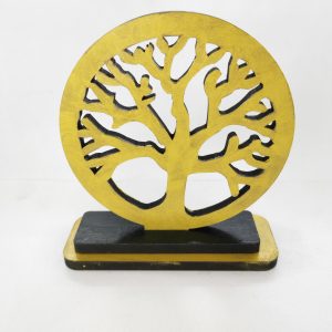 mdf δέντρο ζωής διπλη βάση 10εκ.βαμμένο μεταλλικό χρώμα 6mm - Image 3