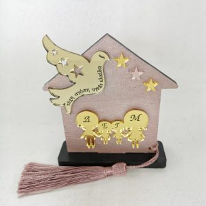 Σπίτι γούρι 10εκ. με στοιχεία οικογένειας - Image 3