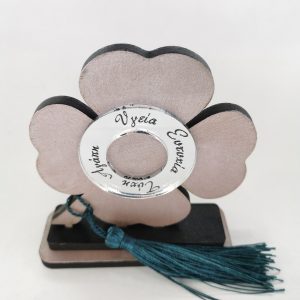 Τριφύλλι γούρι  διπλη βάση 10εκ. - Image 3