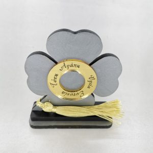 Τριφύλλι γούρι  διπλη βάση 10εκ. - Image 5