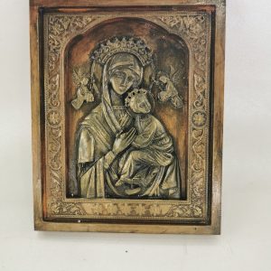 Πορσελάνινη Παναγία με Ιησού με παλαίωση - Image 3